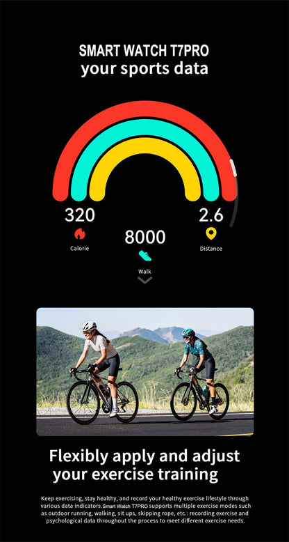 2025 New Watch 7 Classic GPS Sports Smartwatch1.5inch AMOLED HD Screen Voice Assistant Bluetooth Call Smart Watch For Men Women