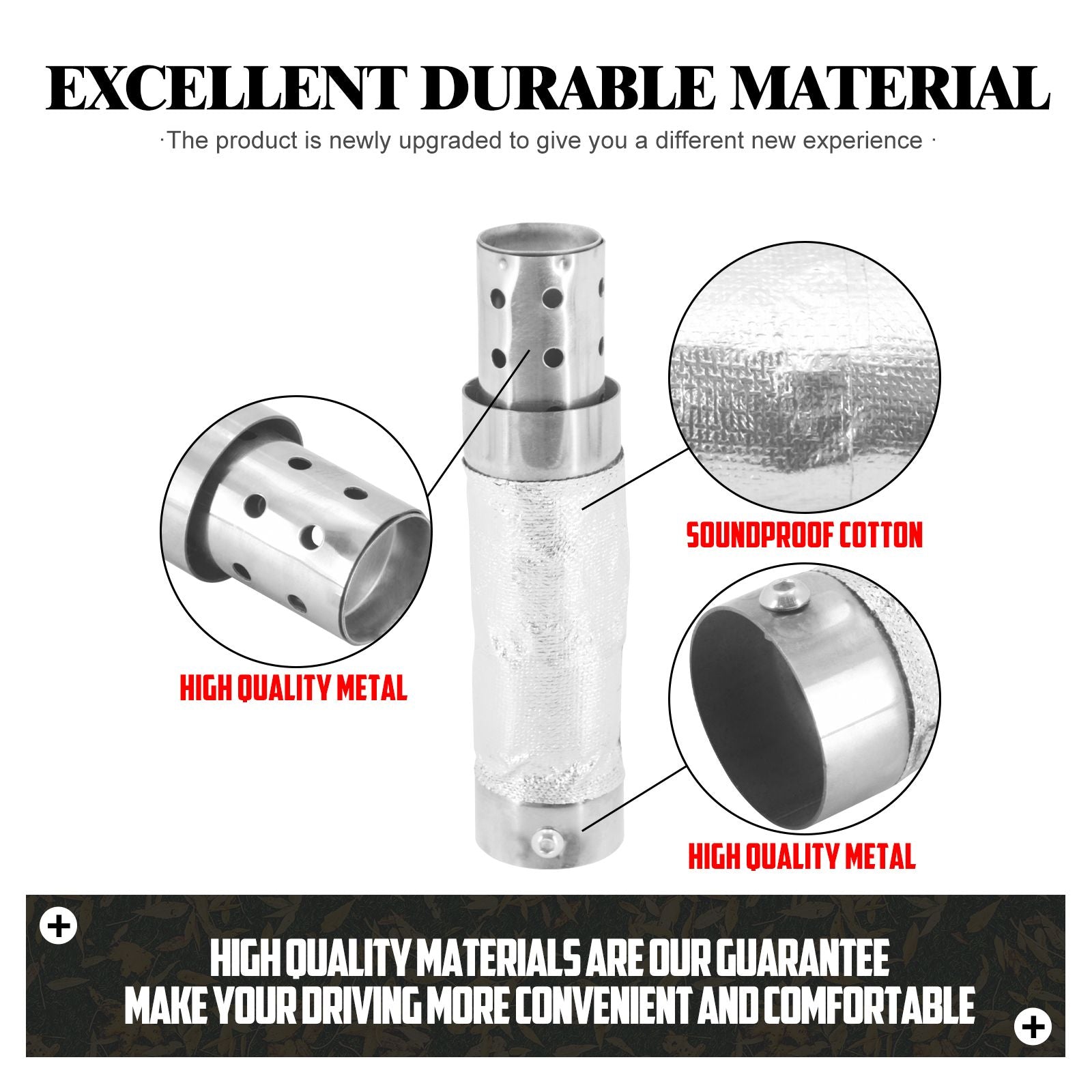 Motorcycle 38-48mm Quiet Baffle Exhaust Pipe Muffler Universal For Harley Sportster XL XR Touring FLHR Dyna Softail FL