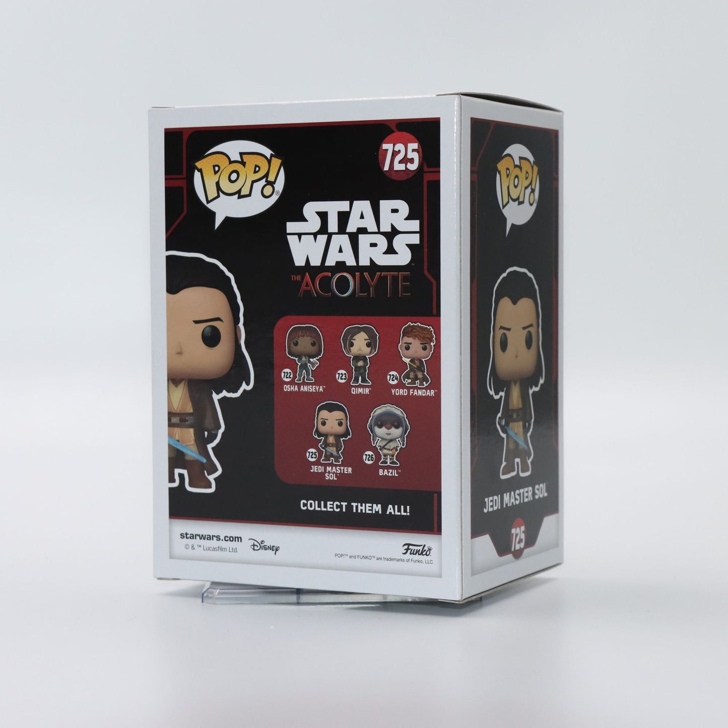 Funko Pop Original Star Wars Yoda Fandar #724 Mestre Jedi Sol #725 Anime Boneco de Ação Modelo Brinquedo Presente Colecionável
