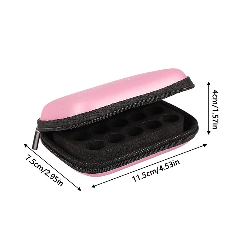 15Slots 1/2/3ML Essential Oil Case For Young Living Roller Bottles Storage Bag Holder Portable Perfume Hanging Organizer