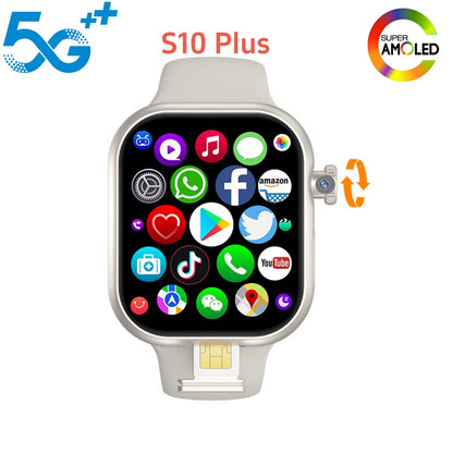VP29 Smartwatch 5G Android 256GB Storage 4G/5G LTE Sim Card GPS WIFI 2.29 inch 490*580 Amoled Smart Watch With 8MP Rotary Camera