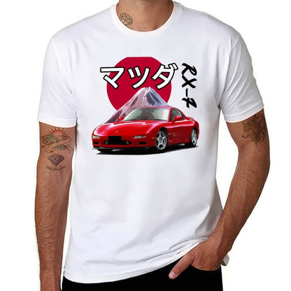 Classic RX-7 T-Shirt t shirt man casual black cotton t-shirt plain for man package T-Shirt