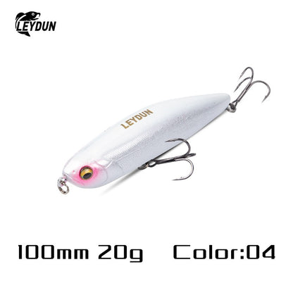 Iscas Artificiais Flutuantes LEYDUN Z-Claw Tipo Lápis 86mm 100mm 120mm Iscas Rígidas Topwater Stickbait de Superfície Boa Ação Wobblers para Robalos
