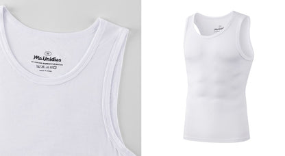 4Pcs/Pack Man Sleeveless T-shirt Solid Color Men's Tank Top Bamboo Fiber Undershirts Men Vest Suitable wear inside or outside