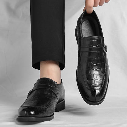 Party Wedding Oxford Footwear New Arrival Leather Men Casual Shoes Office Work Business Shoes Pointed Toe Loafers Brogue Shoes