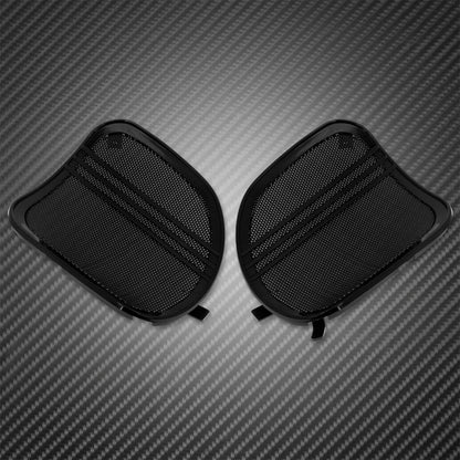 Grades do Alto-falante de Motocicleta Tri-Line Preto Tampas da Buzina da Grade Para Harley Touring CVO Road Glide FLTRX Special FLTRXS 2015-2023