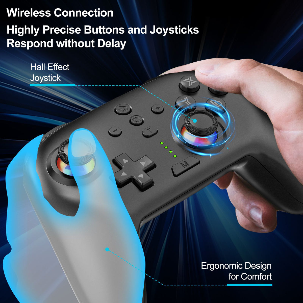 Switch Controllers, Wireless Switch Pro Controller Compatible with Switch/Switch Lite/Switch OLED, Programming Pro Controller Su