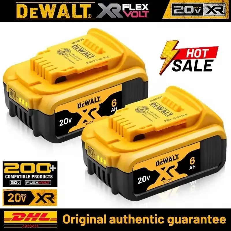 Bateria Original DEWALT 20V/60V 9000mAh? Bateria dewalt 18v? Bateria de Ferramentas Elétricas DCB200 DCB205 DCB206 DCB209? Carregador dewalt 20V