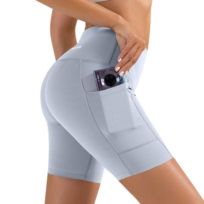 Women Sports Short Yoga Shorts High Waist Breathable Soft Fitness Tight Women Yoga Legging Shorts Cycling Athletic Gym Shorts