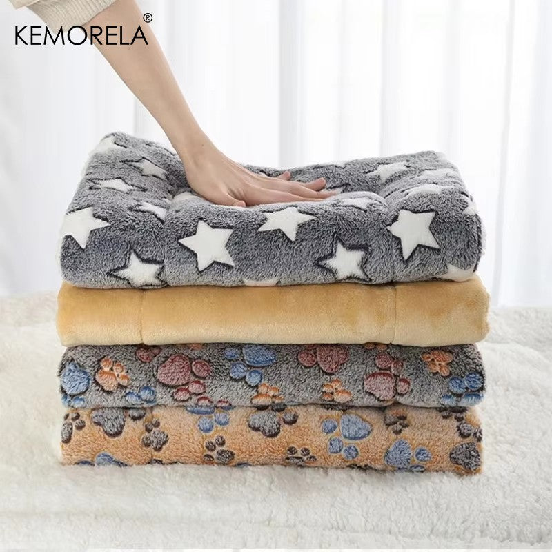 KEMORELA Tapete de Flanela para Animais de Estimação Cama de Cachorro de Inverno Cama de Cachorro Colchão de Sofá Almofada para Cães Pequenos Grandes Cobertor de Cachorro Suprimentos para Animais de Estimação