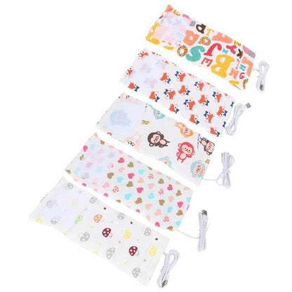 USB Milk Water Warmer Travel Stroller Insulated Bag Baby Nursing Bottle Heater Portable Heated Insulated Storage Bag BPA