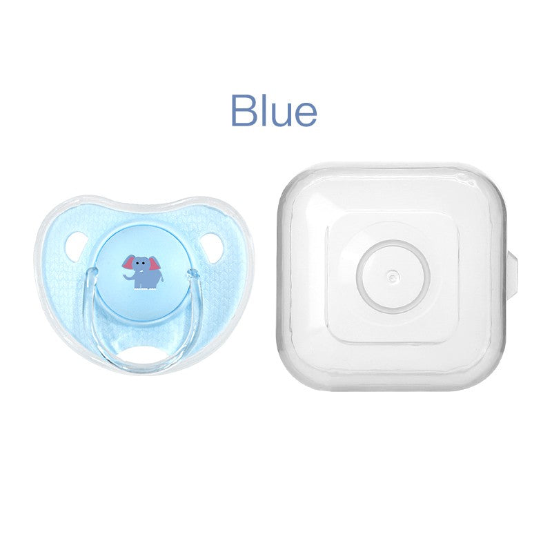 Cartoon Pattern Thumb Shape Toddlers Soothe Kids Newborn Baby Silicone Teething Pacifier