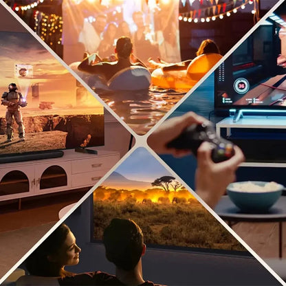 KaiAqua 4K 650ANSI HT23 Plus 1080P Native Portable Projector Auto Focus Keystone Correction BT5.2Android11WIFI6 360° Home Cinema