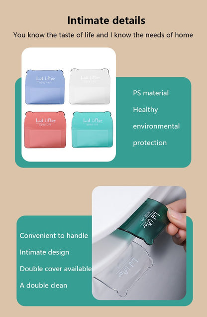 1 Pc Toilet Lid Lifting Device Light and Small PS Material to Lift the Toilet Lid Bathroom Supplies