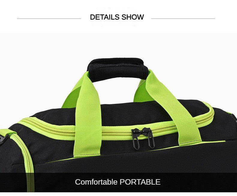 Personalized customized soccer bag logo with dry wet separation handbag luggage sports bag printed with logo pattern