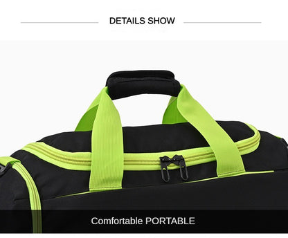 Personalized customized soccer bag logo with dry wet separation handbag luggage sports bag printed with logo pattern