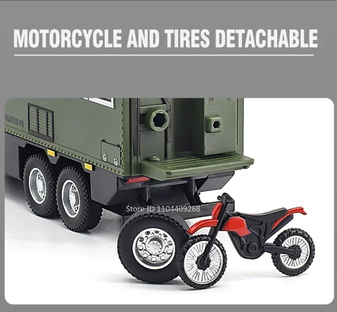 1:24 NOMADISM Raptor F150 RV Liga Modelo de Carro de Brinquedo Metal Diecast Miniatura Veículos Off Road Modelos Som Luz Brinquedos Para Crianças Presentes