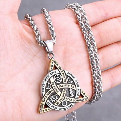 Colar Nórdico Vikings Árvore da Vida Odin Vários Homens Amuleto Celta Pingente Aço Inoxidável Charm Vintage Joias Punk Atacado
