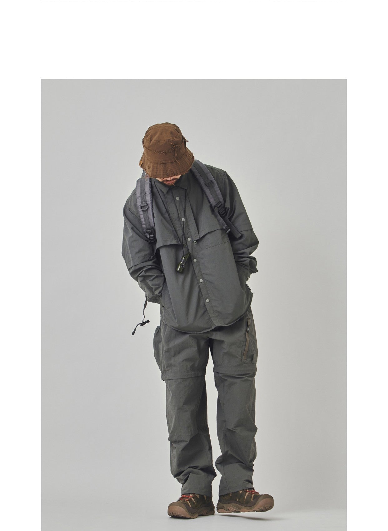 Men Outdoor Waterproof Quick Dry Lightweight Tack Techwear Cargo Shirts Man Streetwear Loose Casual Long Sleeve Oversize Shirt