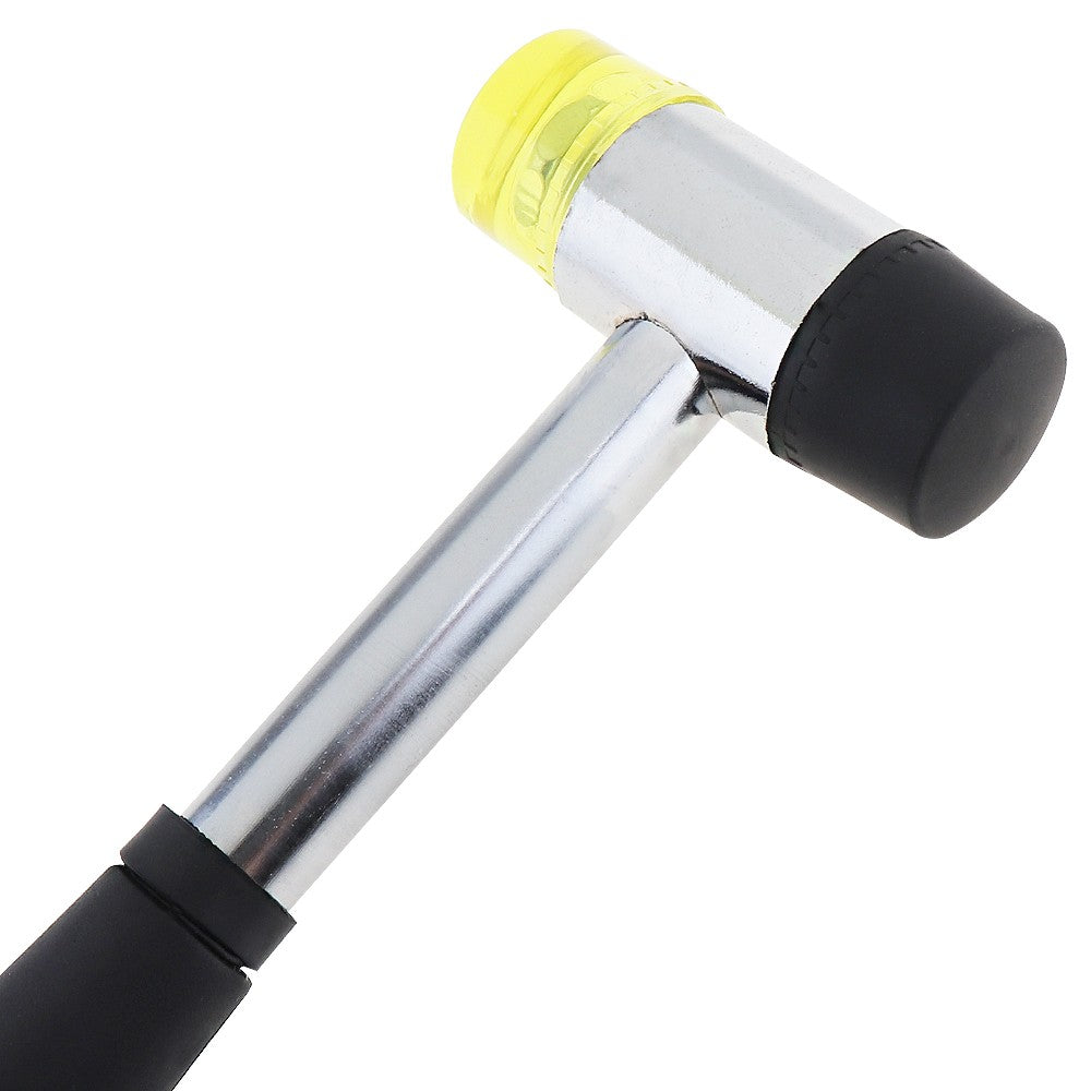 Martelo de borracha de 25mm 30mm 40mm Martelo de nylon com face dupla para instalação de janelas de vidro com cabeça redonda e cabo antiderrapante Ferramenta manual DIY