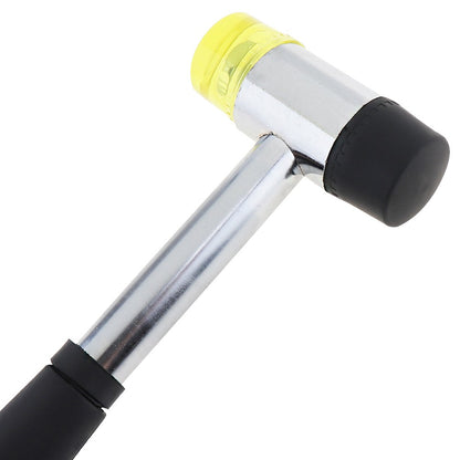 Martelo de borracha de 25mm 30mm 40mm Martelo de nylon com face dupla para instalação de janelas de vidro com cabeça redonda e cabo antiderrapante Ferramenta manual DIY
