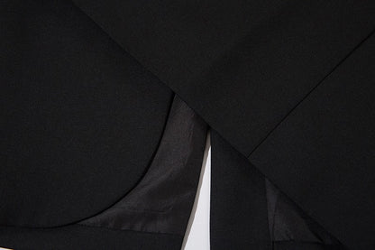 Autumn Winter Mens Fashion Metal Trim Suit Jacket Trendy Brand Solid Color Handsome Hong Kong Style Business Blazer Coat