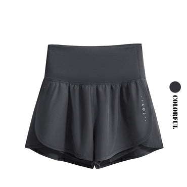 DRUR Women's Cycling Shorts High Waist Quick Drying Yoga Shorts Woman Summer Sports Short Pants With Inner Lining Gym Clothing
