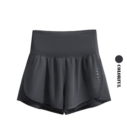 DRUR Women's Cycling Shorts High Waist Quick Drying Yoga Shorts Woman Summer Sports Short Pants With Inner Lining Gym Clothing