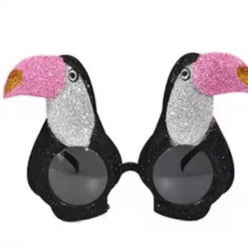 Summer Flamingos, Wine glasses Cosplay Anime Party Glasses Hawaiian Party Dress-up Beach Sunglasses Party Support Wholesale