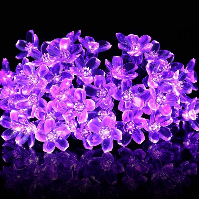 10/20M Cherry Blossom Garland Fairy Lights Indoor Christmas Decoration String Lights 200LED for Wedding Pink Party Decorations
