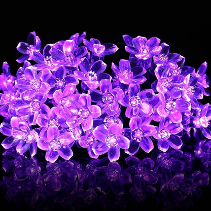 10/20M Cherry Blossom Garland Fairy Lights Indoor Christmas Decoration String Lights 200LED for Wedding Pink Party Decorations
