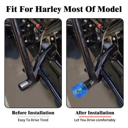 Protetor de motor contra queda M12 para motocicleta, protetor de barra de impacto, preto/azul, para Harley Touring FLHR Softail Dyna Sportster