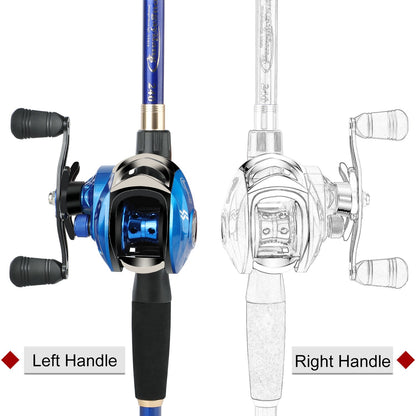 Sougayilang 1.8-2.4m Fibra de Carbono Vara de Pesca Telescópica e Molinete Combo de Alta Qualidade Vara de Pesca de Arremesso 18+1BB Conjunto de Pesca com Molinete