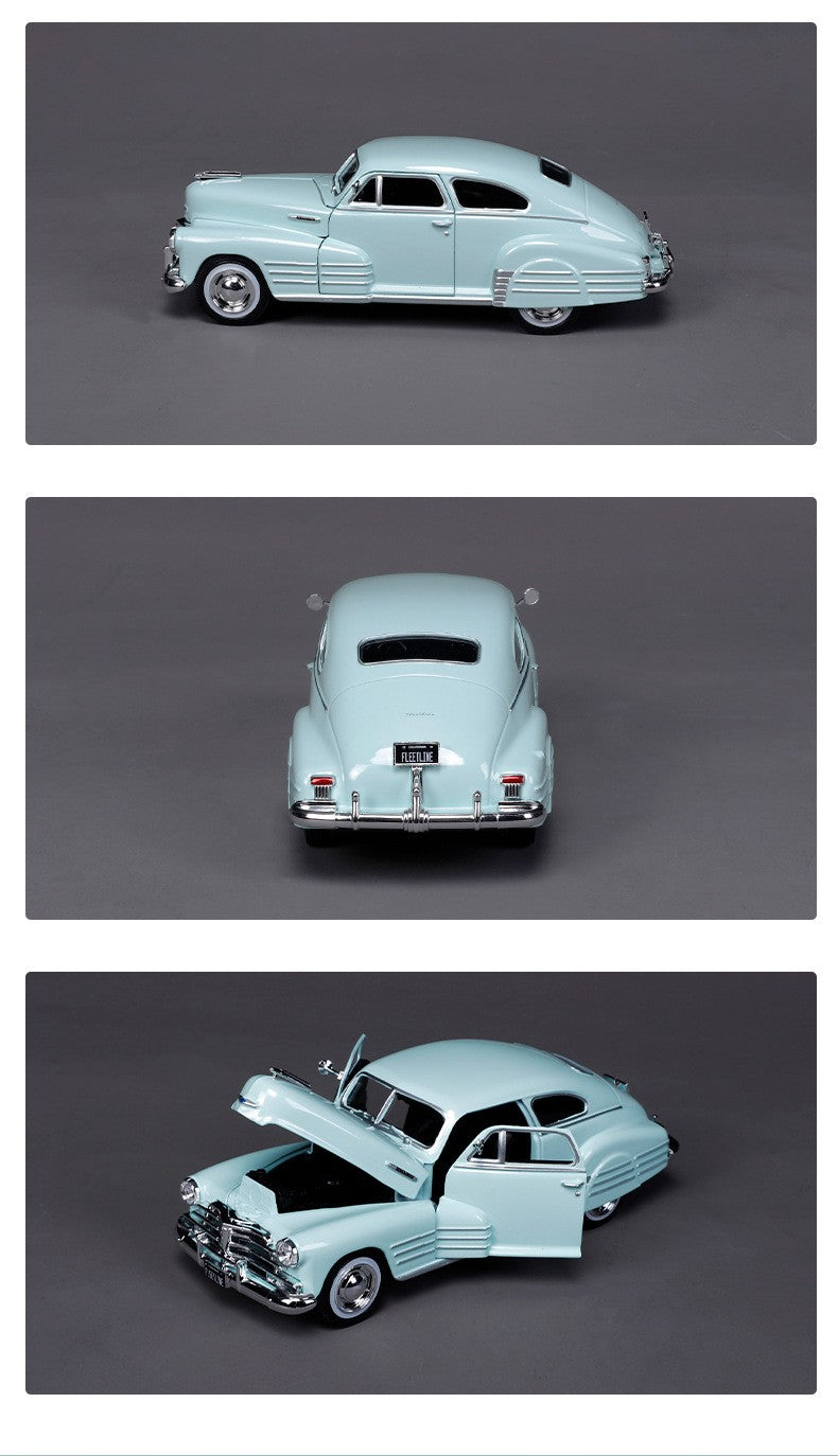 Maisto 1:24 Chevrolet Fleetline Aerosedan 1948 Carro de Liga Leve Diecasts Veículos de Brinquedo Carro Modelo em Miniatura em Escala Para Crianças