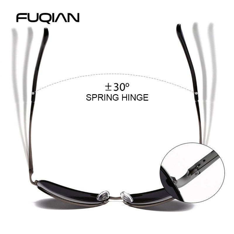 Classic Pilot Polarized Sunglasses Men Women Fashion Metal Aviation Sun Glasses Vintage Black Driving Shades UV400