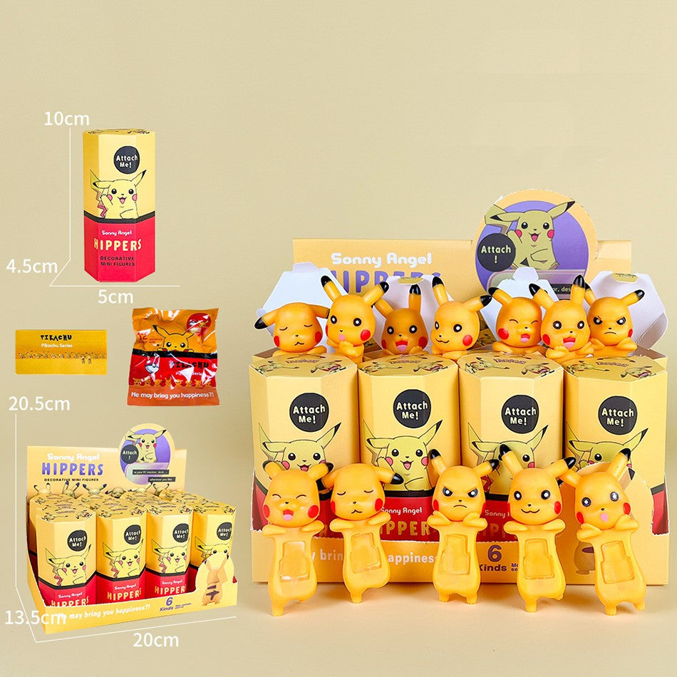 12 PEÇAS Sonny Angel Blind Box Mini Figura Pokémon Série Limitada Anime Bonecos Fofos para Crianças Presente de Aniversário de Natal