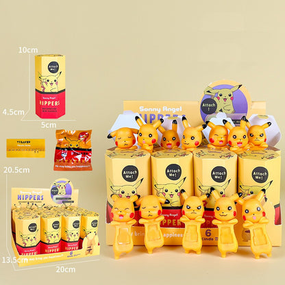 12 PEÇAS Sonny Angel Blind Box Mini Figura Pokémon Série Limitada Anime Bonecos Fofos para Crianças Presente de Aniversário de Natal