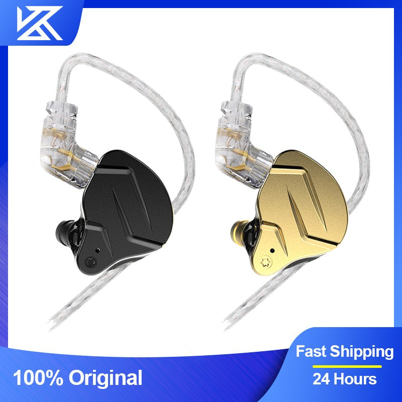 KZ ZSN Pro X Metal Wired Headset Hybrid Technology 1BA+1DD Ear Hook Monitor Headphones With Microphone Sport Earbuds Earphone