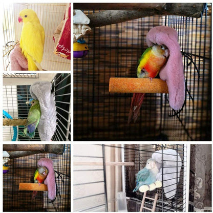 Ninho de Xale de Pássaro Quente de Inverno Canto Manta de Papagaio Tenda Suspensa de Pequeno Animal de Estimação Decoração de Gaiola para Periquito Agapornis Calopsita