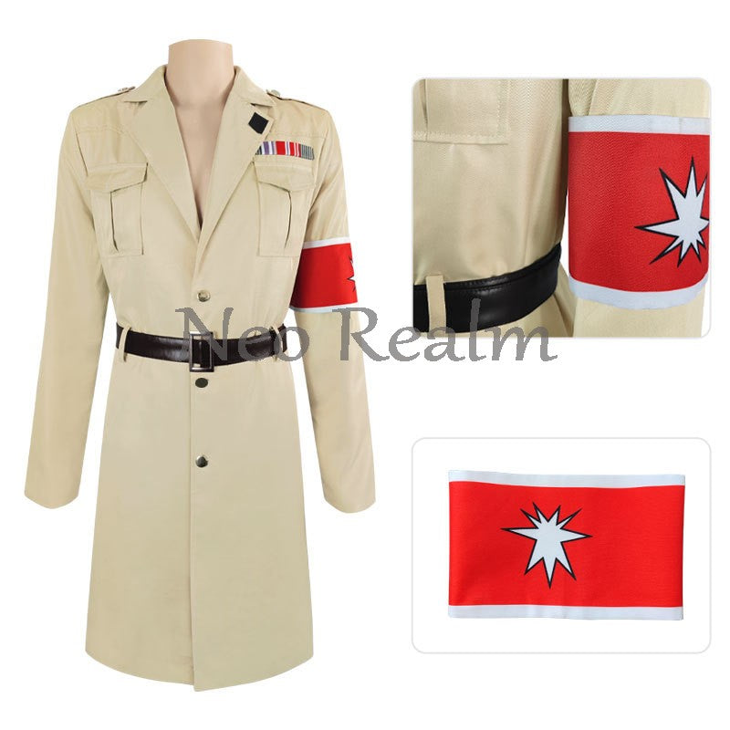 Anime Attack Final Season Freedom Mare Jacket Coat Cosplay Costume Halloween Carnival Outfit In Stock