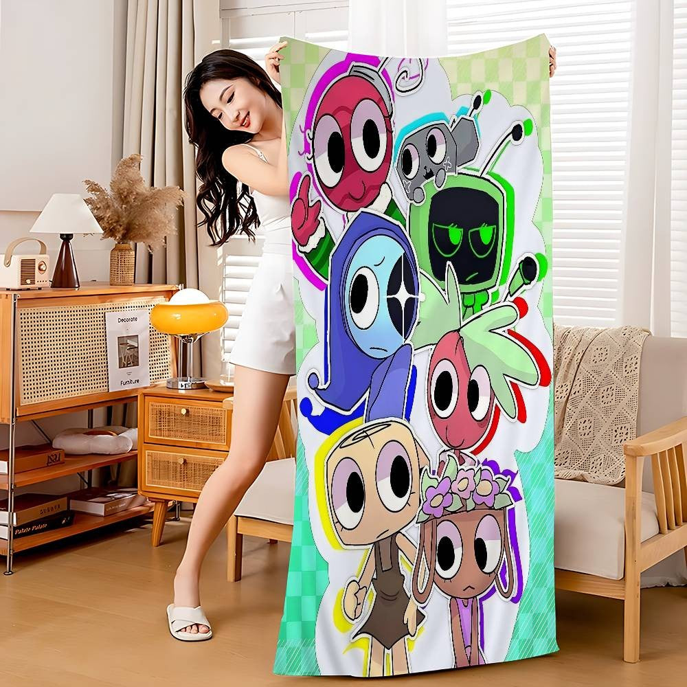 Popular Game D-Dandys World Pretty Beach Towel For Kids Personalized Bath Towel Pool Towel Vacation Gift Picnic Towel Party Gift