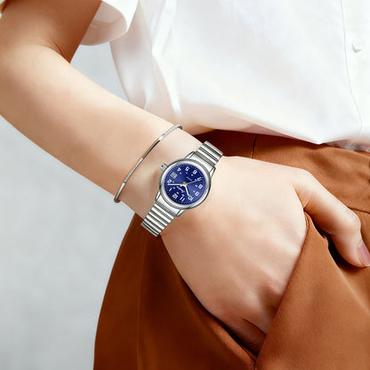 LIGE Sunkta Fashion Luxury Woman Watch Elegant Classic Simple Waterproof Calendar Stainless Belt Women's Wristwatch  Ladies Gift