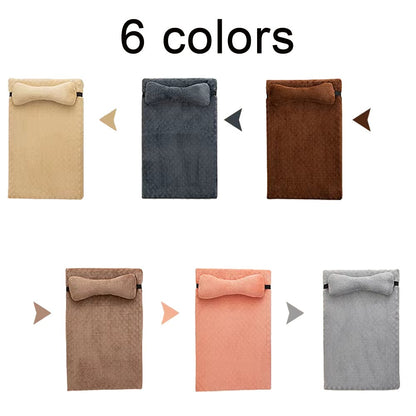 Cama Quente Calmante para Cães com Almofada, Tapete Felpudo e Fofo para Cães com Capa de Inverno Removível para Cães e Gatos de Porte Grande, Médio e Pequeno