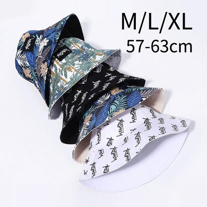 Big Head Letter Bucket Hat for Men Women XL Large Hip Hop Cap Fisherman Hat Summer Sun Hat Plus Size Panama
