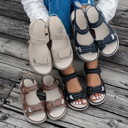 2025 New Summer Sandals Travel Women Shoes New Sandal Sole Durable Sandal Ladies Outdoor Beach Slippers Platform Sandals