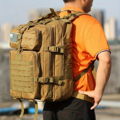 Mochila Tática Elite 50L/30L | Mochila de Trabalho e Militar 3X Mais Forte | Resistente e de Alta Durabilidade | Mochila de Sobrevivência MOLLE de 3 Dias