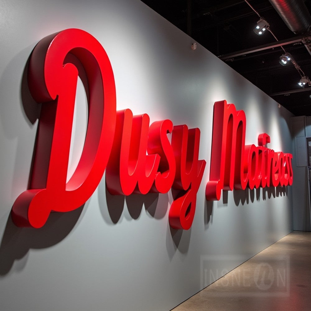Custom Business Sign 3d Logo Led Light Business Label Advertising Shop  Signs Luminous Acrylic Signboard