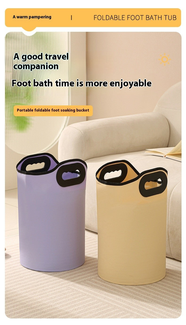 Collapsible Foot Spa Bath Tub with Heated Retention & Drain Hose, Portable Deep Bucket for Pedicure Home Travel