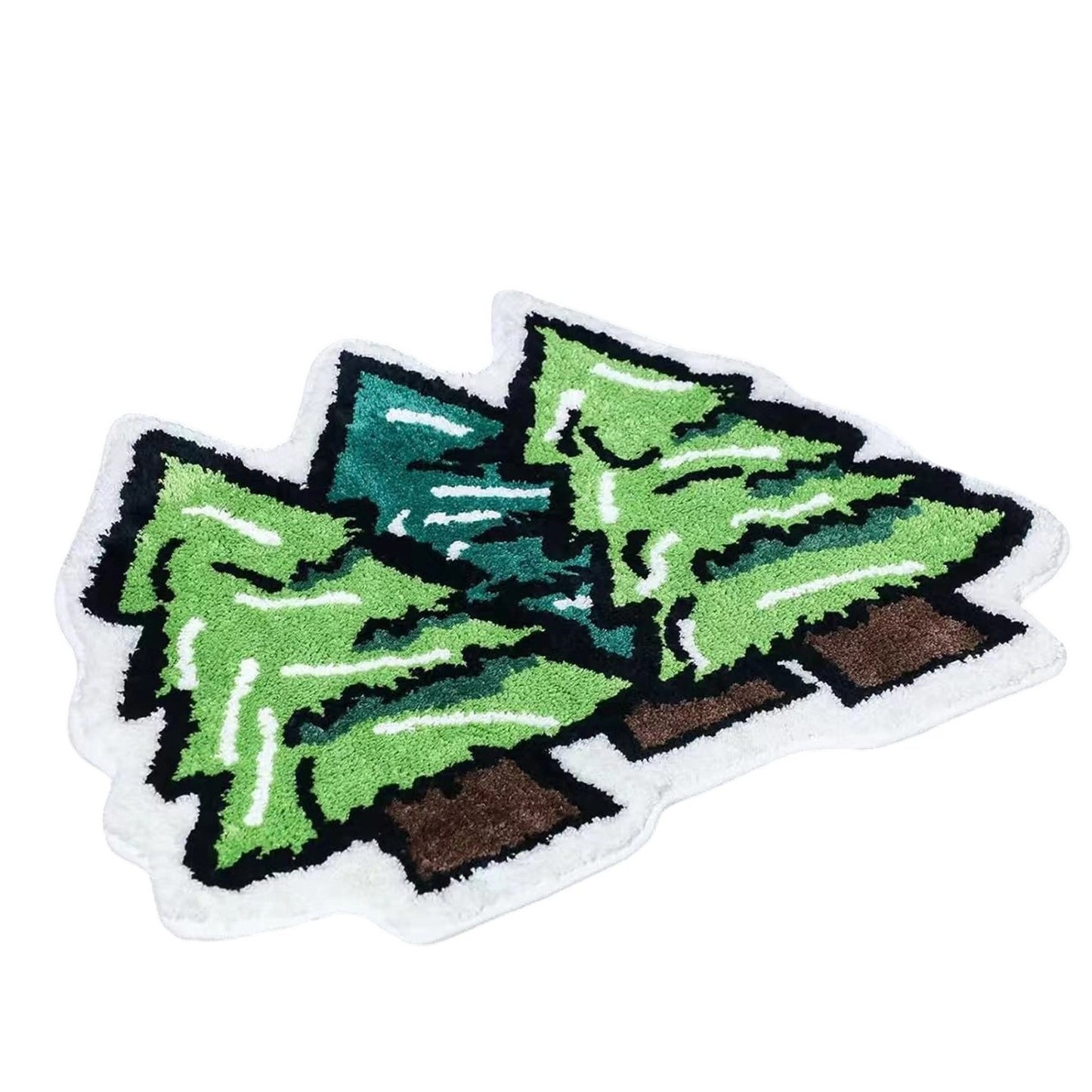 2025 Christmas Home Living Room Bathroom Imitation Cashmere Rug Christmas Festive Rug Absorbent Thick Christmas Bathroom Mat