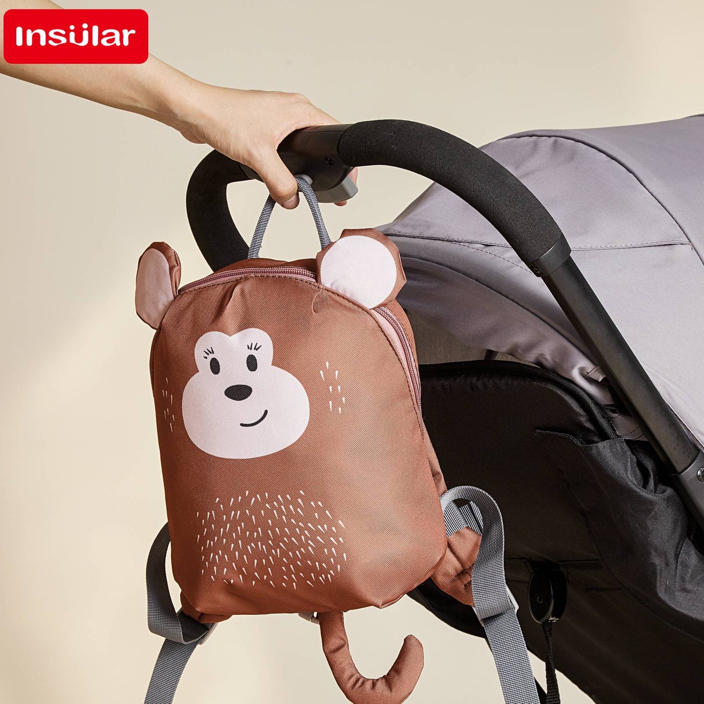 Novas mochilas infantis anti-perda com desenhos de animais fofos, mochilas escolares para meninos e meninas da pré-escola, mini bolsas escolares